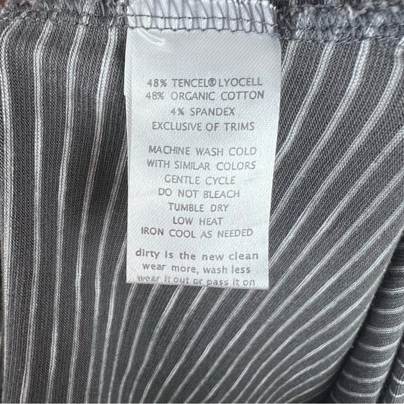 Toad&Co Maxi Dress Racerback Grey Stripe Full Length Size S - Picture 9 of 10